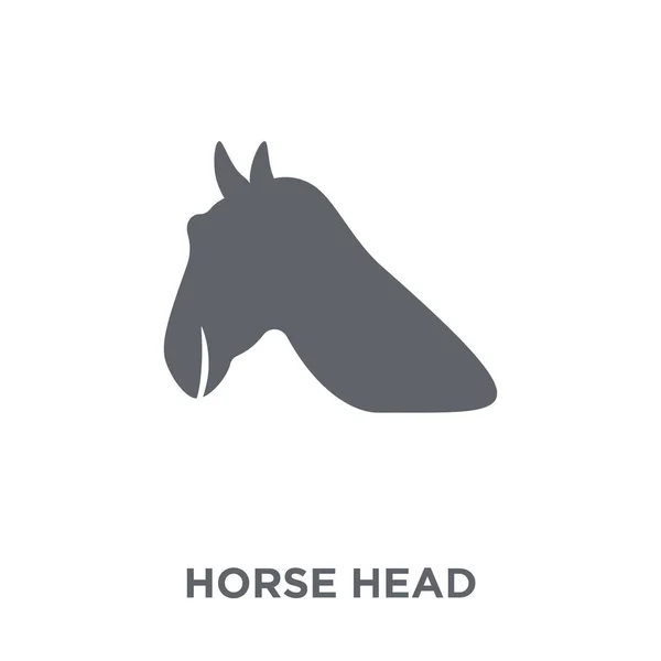 Ikon Kepala Kuda Konsep Desain Horse Head Dari Koleksi American - Stok Vektor