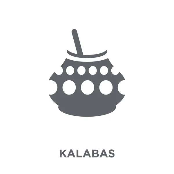 Icona Kalabas Concetto Design Kalabas Della Collezione American Indigenous Signals — Vettoriale Stock