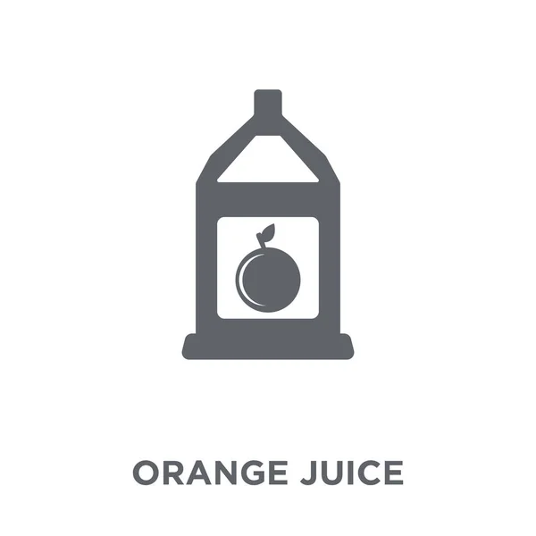 Icono Jugo Naranja Concepto Diseño Zumo Naranja Colección Drinks Ilustración — Vector de stock
