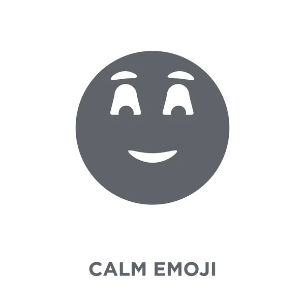 Calma Icono Emoji Calma Concepto Diseño Emoji Colección Emoji Ilustración — Archivo Imágenes Vectoriales