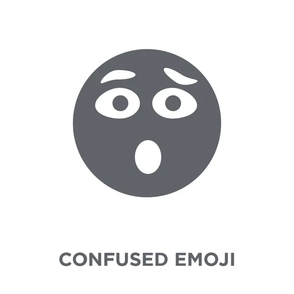 Forvirret Emoji Ikon Forvirret Emoji Design Koncept Fra Emoji Kollektion – Stock-vektor