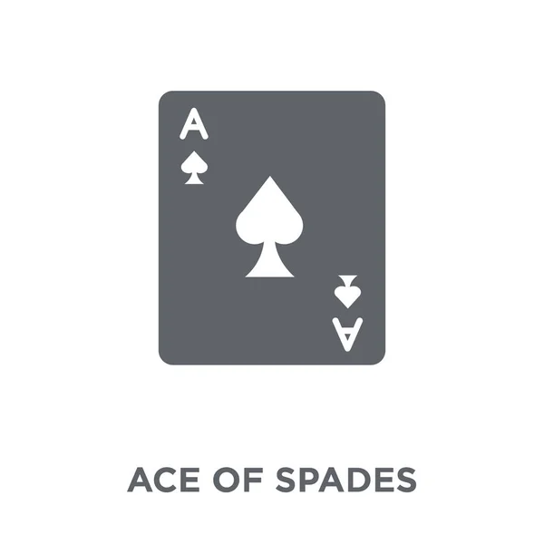 Icône Des Pique Ace Spades Concept Design Collection Arcade Illustration — Image vectorielle