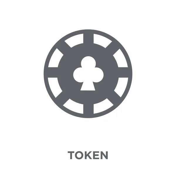 Symbolbild Token Design Konzept Aus Der Arcade Sammlung Einfache Elementvektorabbildung — Stockvektor