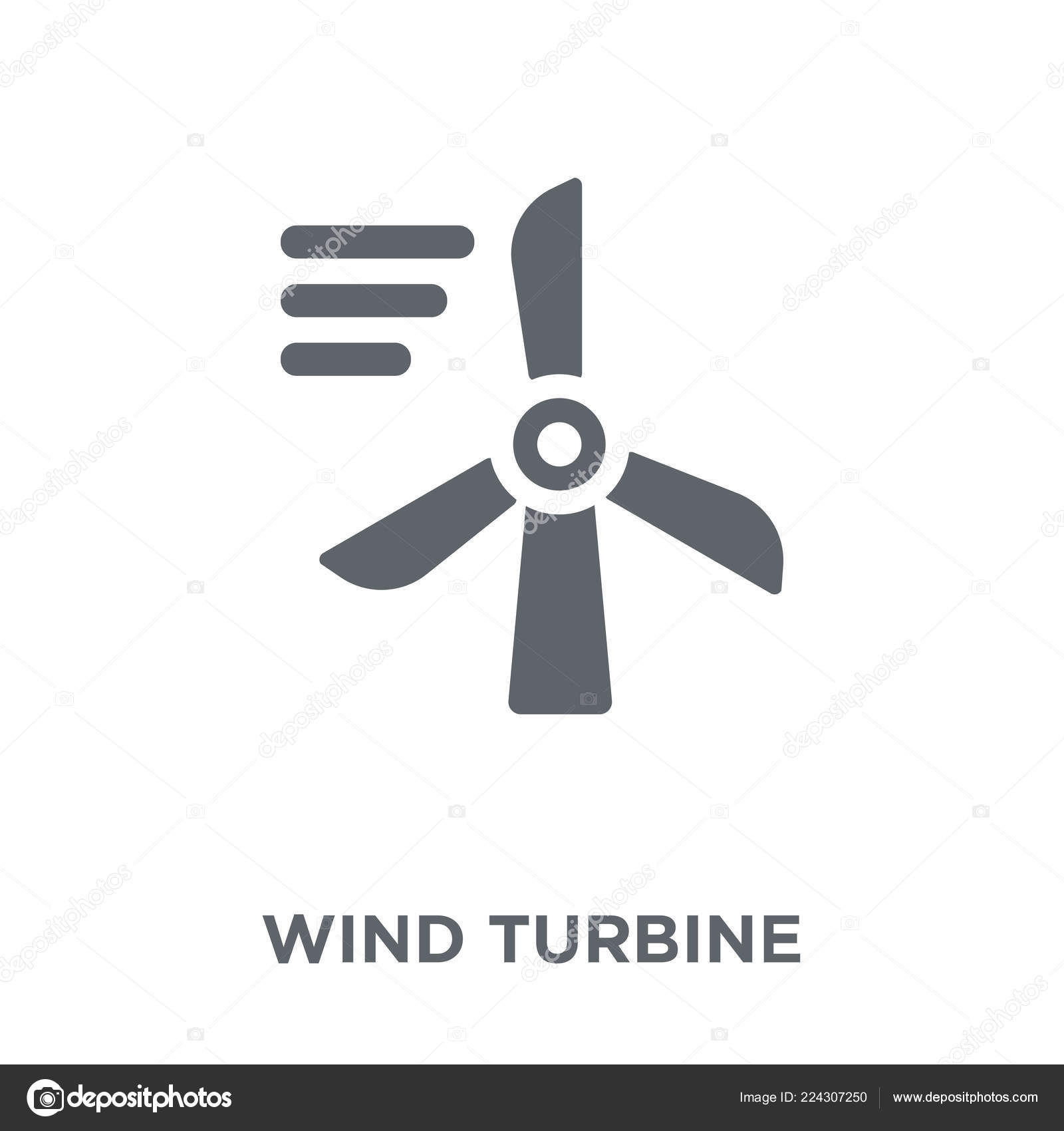 Wind Turbine Symbol Wind Turbine Design Konzept Von Okologie