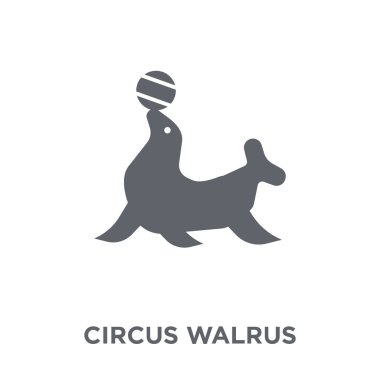 sirk Mors simgesi. sirk Mors sirk koleksiyonundan kavram tasarlayın. Basit öğe vektör çizim beyaz arka plan üzerinde.