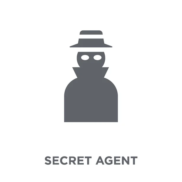 Ícone Agente Secreto Conceito Design Agente Secreto Coleção Exército Ilustração —  Vetores de Stock