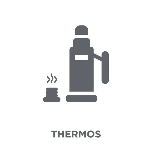 Thermos Pictogram Thermos Ontwerpconcept Van Camping Collectie Eenvoudig Element Met — Stockvector