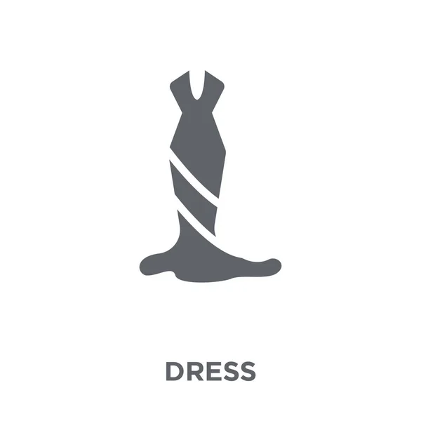 Sukienka Ikona Koncepcja Projekt Sukni Kolekcji Element Prosty Wektor Ilustracja — Wektor stockowy