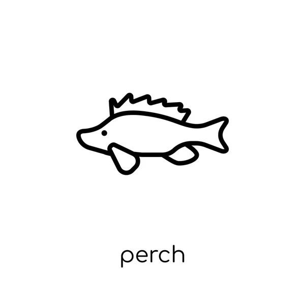 Pictograma Perch Modă Vector Liniar Modern Plat Pictograma Perch Fundal — Vector de stoc