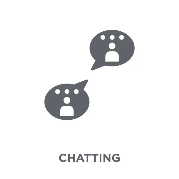 Значок Чата Дизайнерская Концепция Коллекции Chatting Простая Векторная Иллюстрация Элемента — стоковый вектор