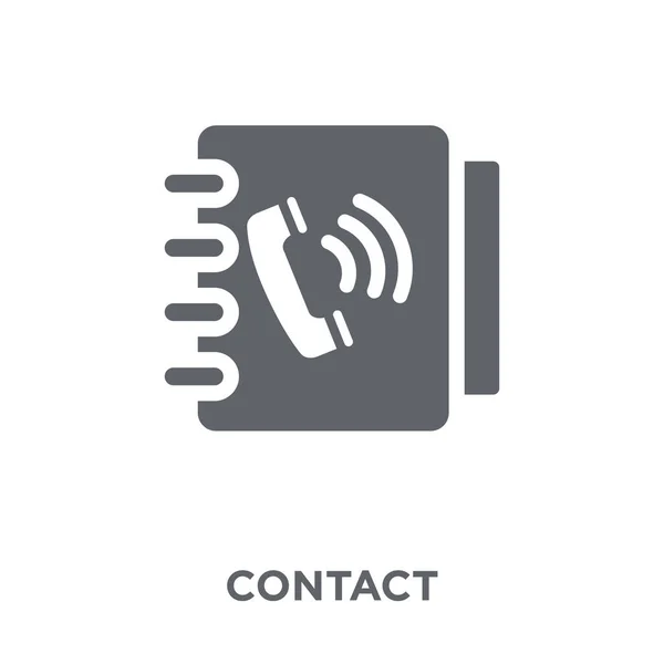 Contact Icon Contact Design Concept Communication Collection Simple Element Vector — Stock Vector