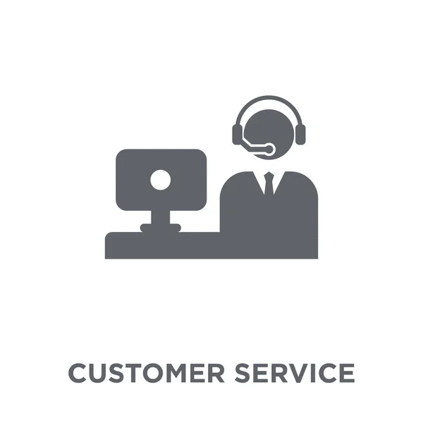 Ícone Atendimento Cliente Conceito Design Serviço Cliente Coleção Comunicação Ilustração — Vetor de Stock