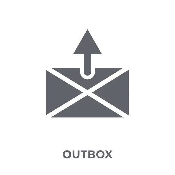 Піктограма Вихідної Скриньки Концепція Дизайну Outbox Колекції Communication Прості Елементи — стоковий вектор