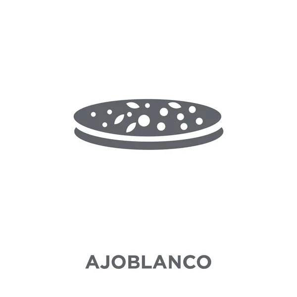 Icono Ajoblanco Concepto Diseño Ajoblanco Colección Spanish Food Ilustración Simple — Vector de stock