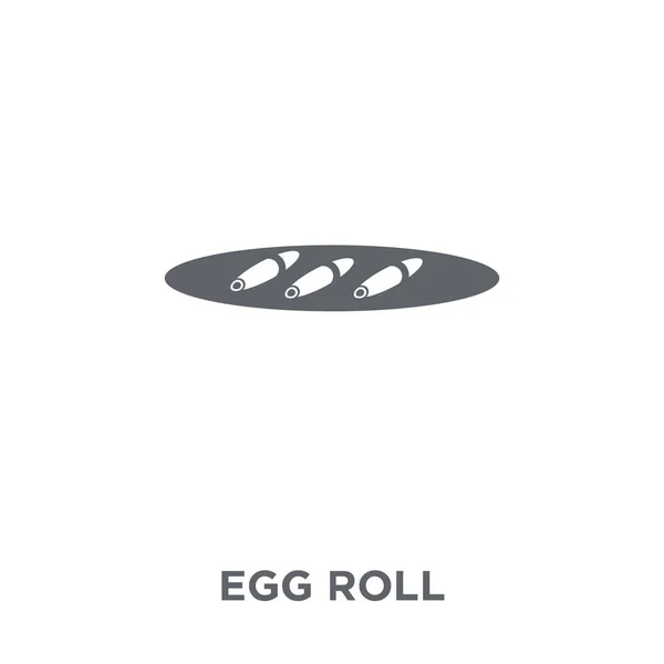 Egg Roll Pictogram Het Ontwerpconcept Van Egg Roll Uit Collectie — Stockvector