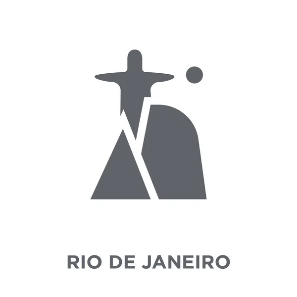 Icono Rio Janeiro Concepto Diseño Rio Janeiro Colección Iconos Brasileños — Vector de stock