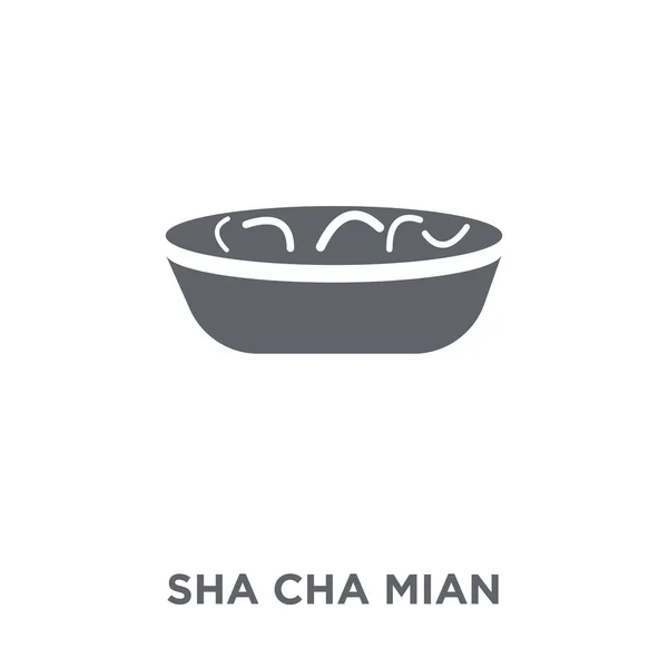 Icono Sha Cha Mian Concepto Diseño Sha Cha Mian Colección — Archivo Imágenes Vectoriales