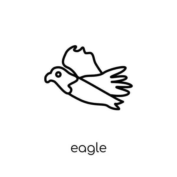 Eagle Pictogram Trendy Moderne Vlakke Lineaire Vector Eagle Icoon Een — Stockvector