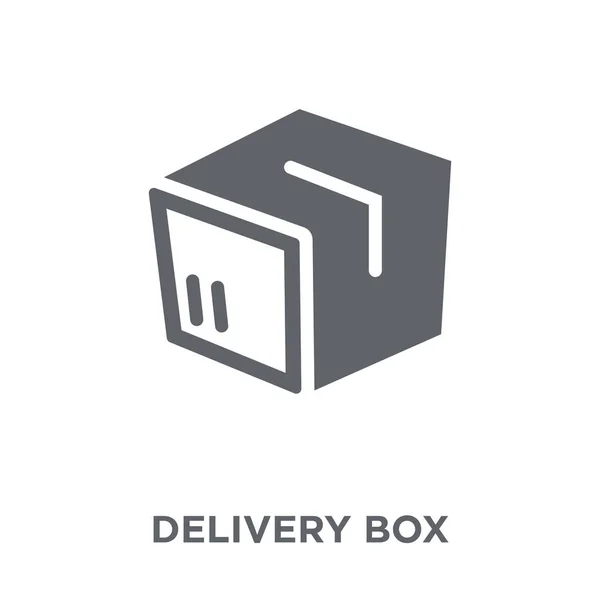 Levering Vak Pictogram Levering Box Ontwerp Concept Van Levering Logistieke — Stockvector