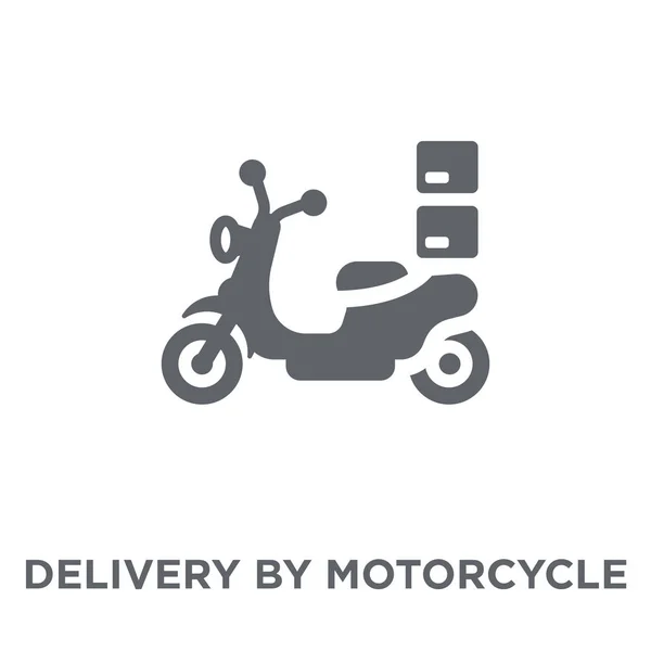 Доставка Піктограмою Мотоцикла Доставка Концепцією Дизайну Мотоциклів Від Delivery Логістичної — стоковий вектор