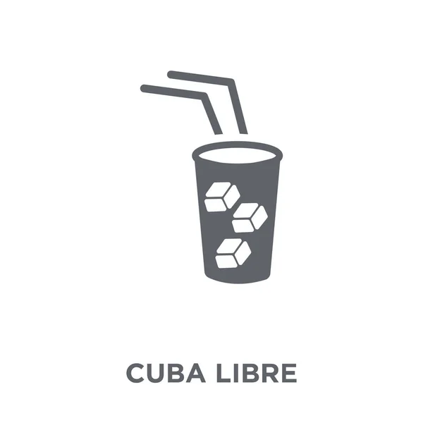 Кубинская Икона Куба Libre Дизайн Концепции Коллекции Напитков Простая Векторная — стоковый вектор