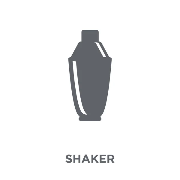 シェーカーのアイコン ドリンク コレクションからシェーカー デザイン コンセプト 白い背景の上の単純な要素ベクトル図 — ストックベクタ