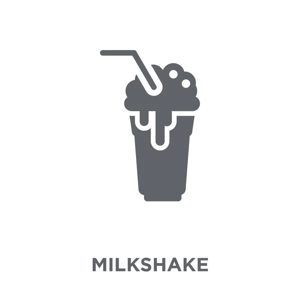 Milchshake Ikone Milchshake Designkonzept Aus Der Getränkekollektion Einfache Elementvektorabbildung Auf — Stockvektor