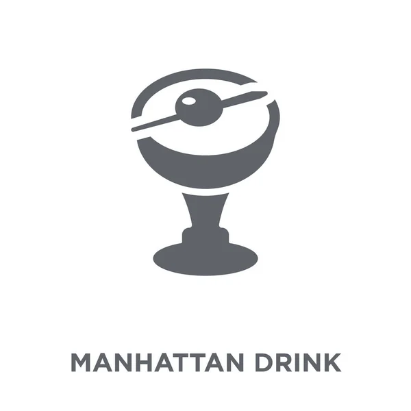 Ícone Bebida Manhattan Conceito Design Bebida Manhattan Coleção Drinks Ilustração — Vetor de Stock