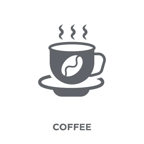 Koffie Pictogram Koffie Ontwerpconcept Uit Dranken Collectie Eenvoudig Element Met — Stockvector