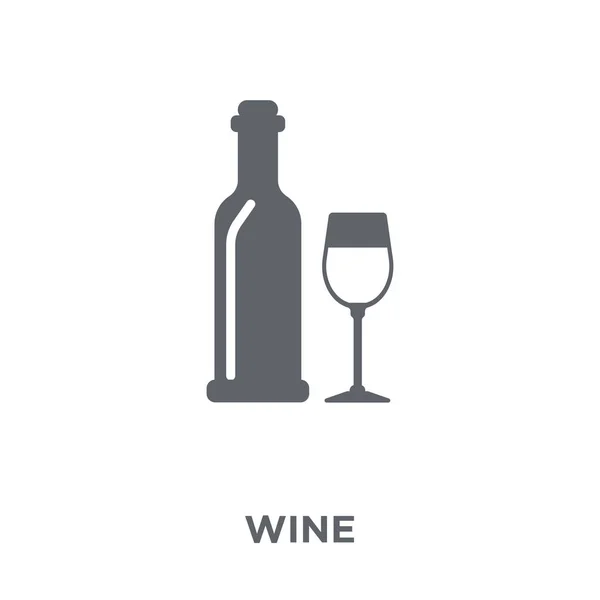Ícone Vinho Conceito Design Vinho Coleção Drinks Ilustração Vetorial Elemento —  Vetores de Stock