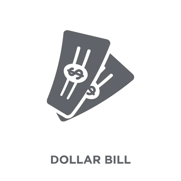 Dollar Bill Pictogram Dollar Bill Ontwerpconcept Uit Betaling Collectie Eenvoudig — Stockvector