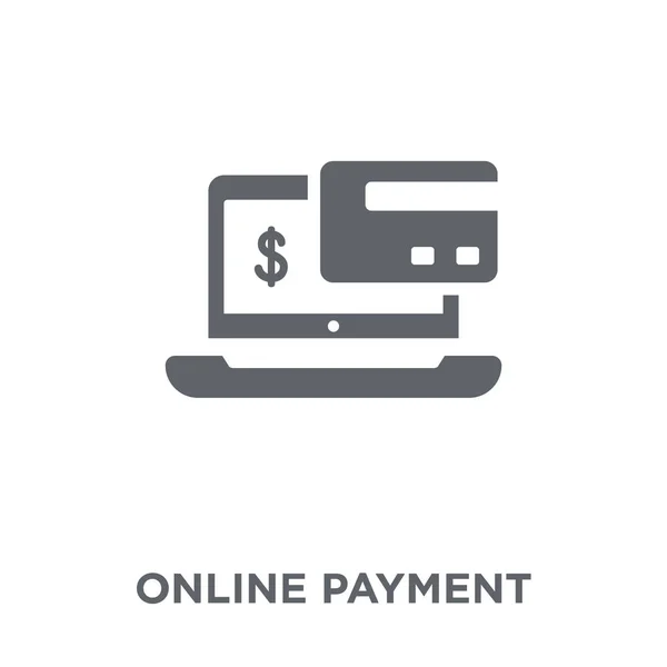 Онлайн Значок Платежу Концепція Дизайну Онлайн Платежів Колекції Прості Елементи — стоковий вектор