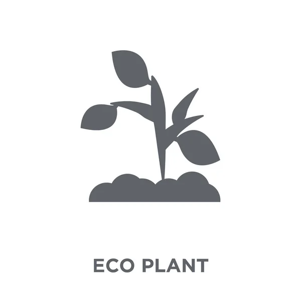 Иконка Eco Plant Концепция Экологического Проектирования Завода Коллекции Экологии Простая — стоковый вектор