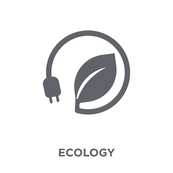 Ícone Ecologia Conceito Design Ecológico Coleção Ecologia Ilustração Vetorial Elemento — Vetor de Stock