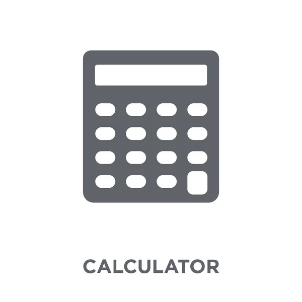 Räknaren Ikonen Kalkylatorn Designkoncept Från Samlingen Elektroniska Enheter Enkelt Element — Stock vektor