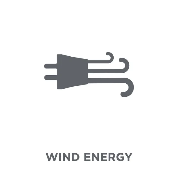 Windenergie Symbol Designkonzept Für Windenergie Aus Ökologischer Sammlung Einfache Elementvektorabbildung — Stockvektor