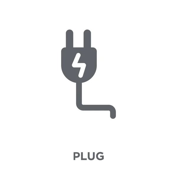 Icono Plug Concepto Diseño Plug Colección Dispositivos Electrónicos Ilustración Simple — Vector de stock