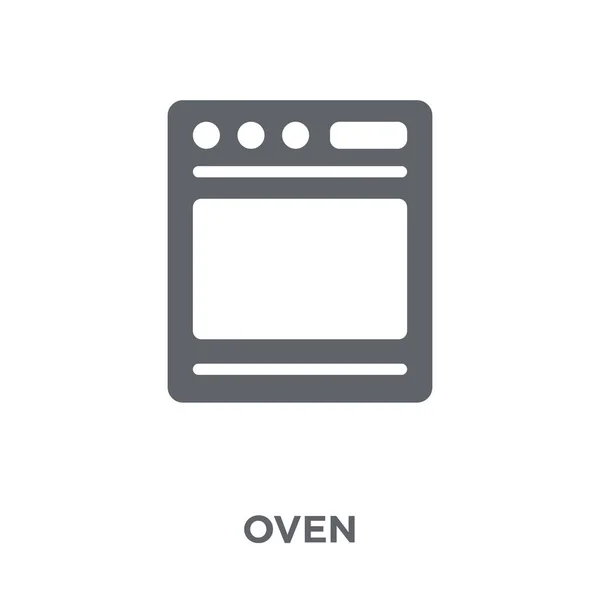 Oven Icon Oven Design Concept Electronic Devices Collection Simple Element — Stock Vector
