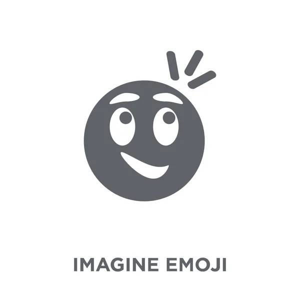 Imagina Icono Emoji Imagina Concepto Diseño Emoji Colección Emoji Ilustración — Archivo Imágenes Vectoriales