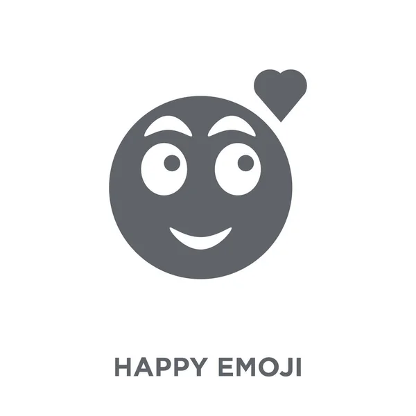 Happy Emoji Ikony Happy Emoji Koncepce Designu Kolekce Emoji Jednoduchý — Stockový vektor
