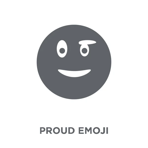 Orgulloso Icono Emoji Concepto Diseño Emoji Orgulloso Colección Emoji Ilustración — Vector de stock