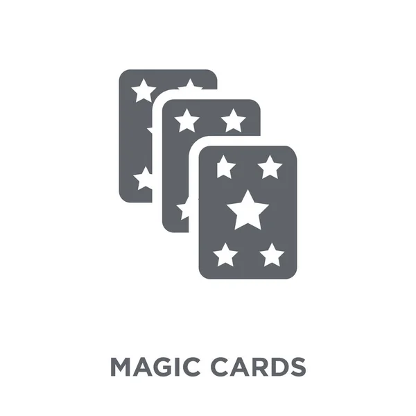 Magic Cards Icon Magic Cards Design Concept Entertainment Collection Simple — Stock Vector