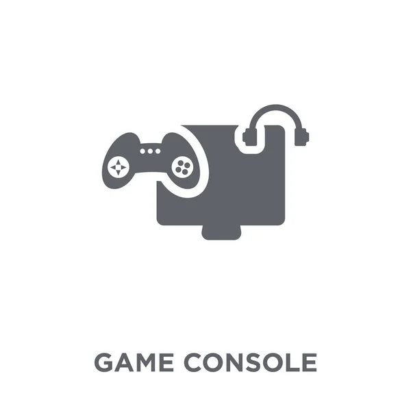 Icono Consola Juegos Concepto Diseño Consola Juegos Colección Entertainment Ilustración — Vector de stock