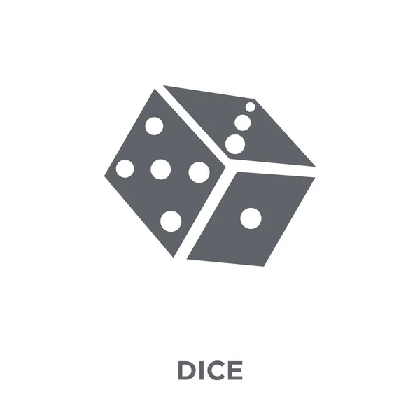 Icona Dei Dadi Concetto Design Dice Della Collezione Arcade Semplice — Vettoriale Stock