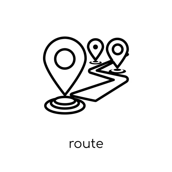 Icône Route Vecteur Linéaire Plat Moderne Tendance Icône Route Sur — Image vectorielle