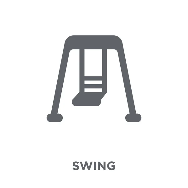 Icono Oscilante Concepto Diseño Swing Colección Entertainment Ilustración Simple Del — Vector de stock