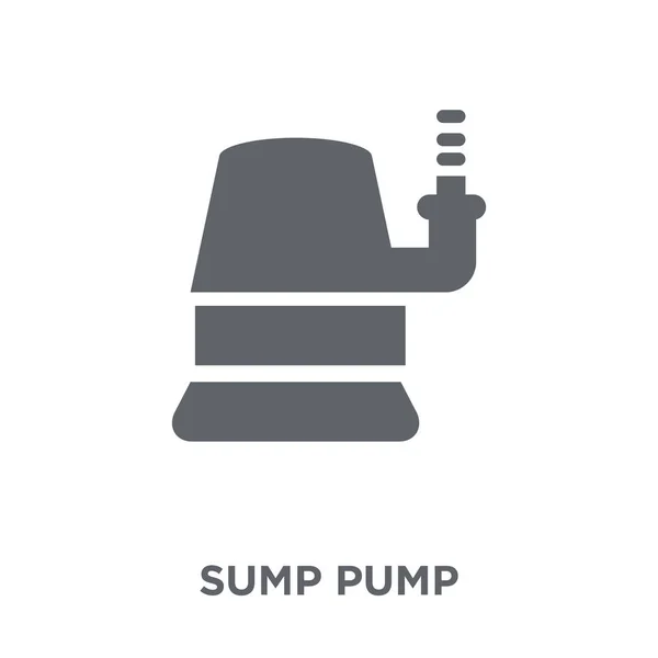 Sump Pump Icono Concepto Diseño Sump Pump Colección Furniture Household — Archivo Imágenes Vectoriales