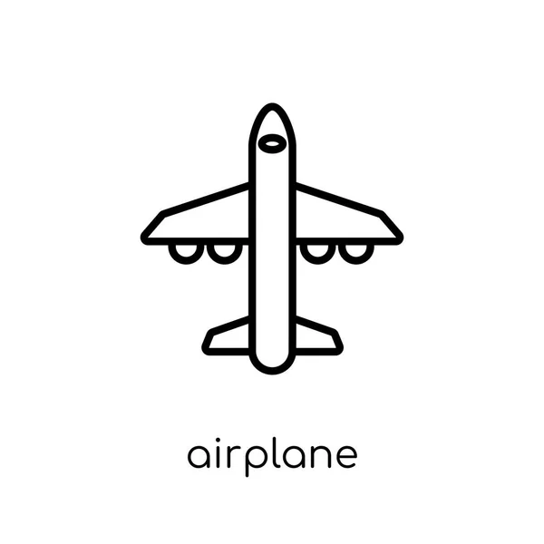 Icono Del Avión Icono Moderno Moderno Plano Vector Lineal Avión — Vector de stock