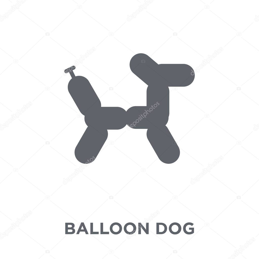 Balloon dog icon. Balloon dog design concept from Circus collection. Simple element vector illustration on white background.