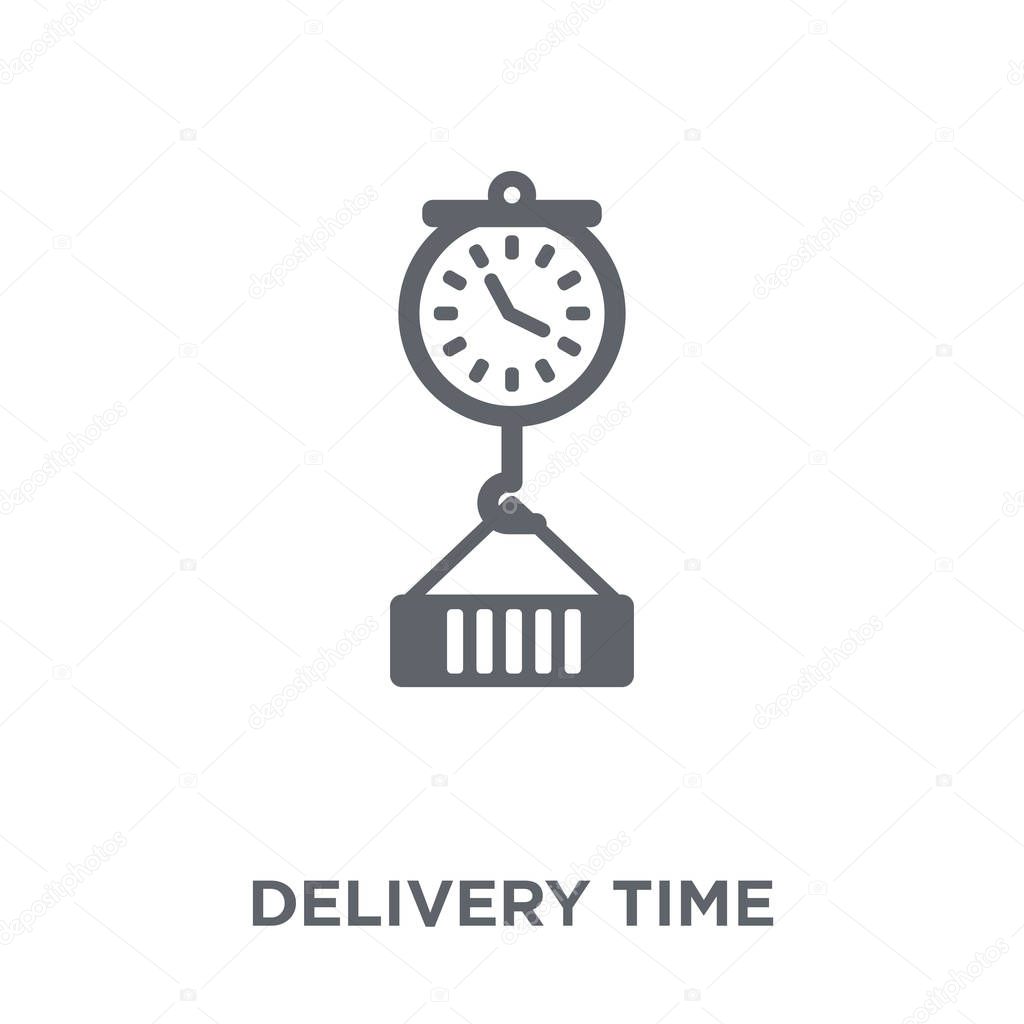Delivery Time icon. Delivery Time design concept from Delivery and logistic collection. Simple element vector illustration on white background.